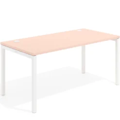 Mesa de oficina Kube fondo 80cm estructura blanca