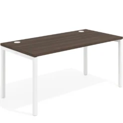 Mesa de oficina Kube fondo 80cm estructura blanca