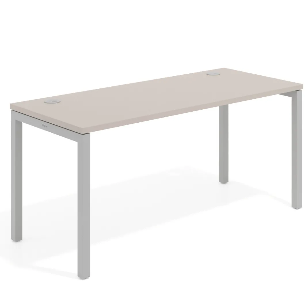 Mesa de oficina Kube fondo 68cm estructura aluminio