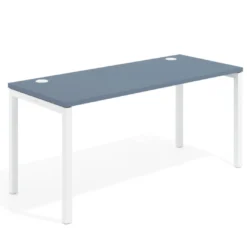 Mesa de oficina Kube fondo 68cm estructura blanca