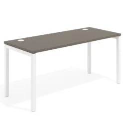 Mesa de oficina Kube fondo 68cm estructura blanca