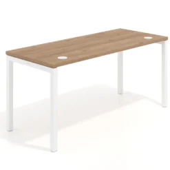 Mesa de oficina Kube fondo 68cm estructura blanca