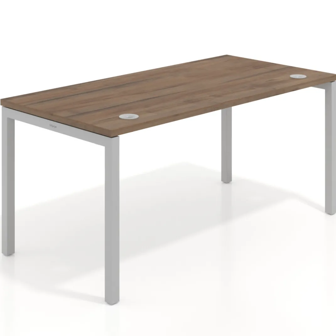 Mesa de oficina Kube fondo 80cm estructura aluminio