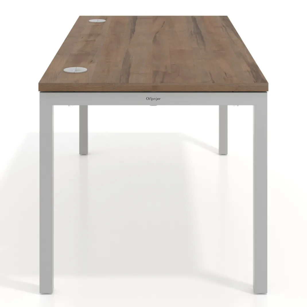 Mesa de oficina Kube fondo 80cm estructura aluminio