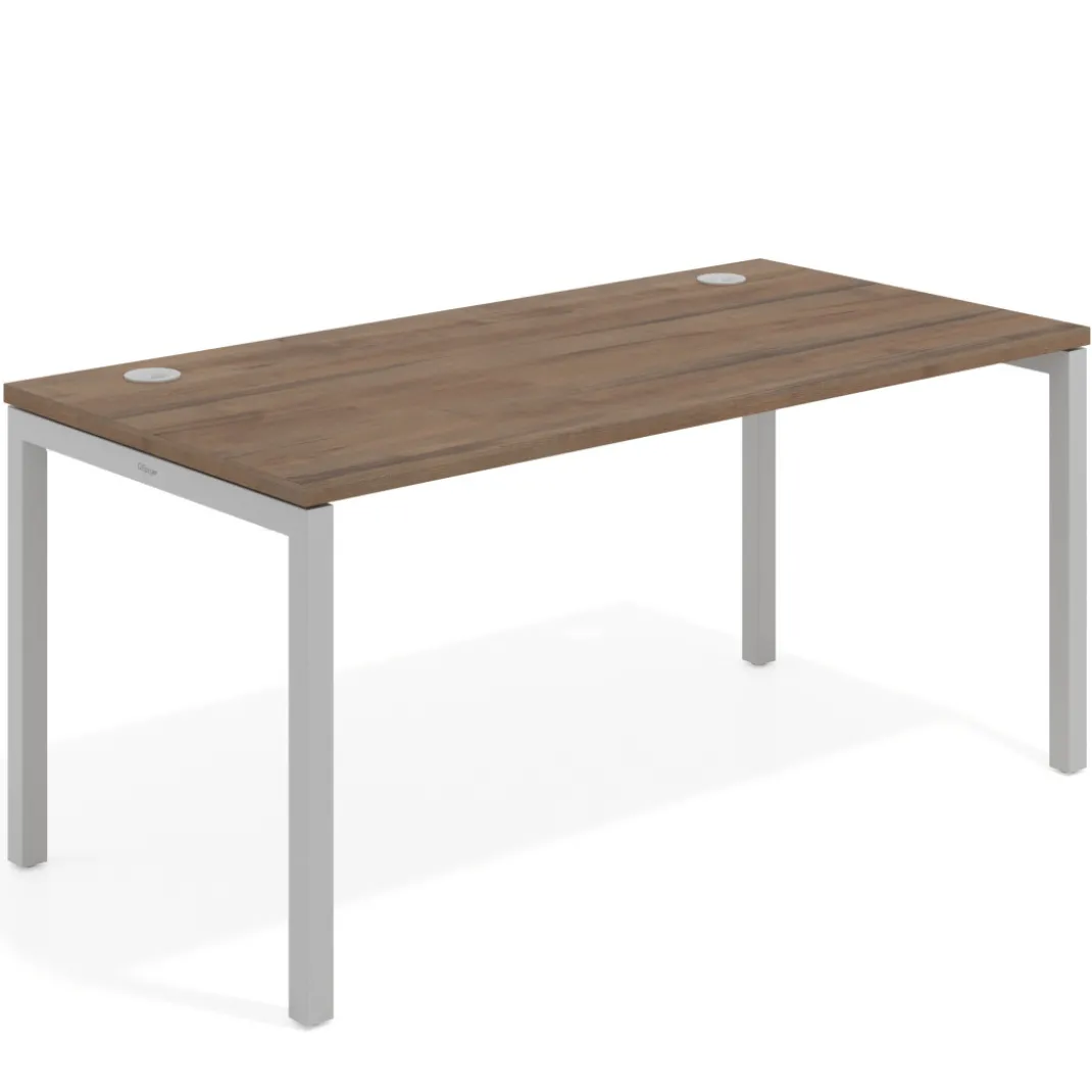 Mesa de oficina Kube fondo 80cm estructura aluminio