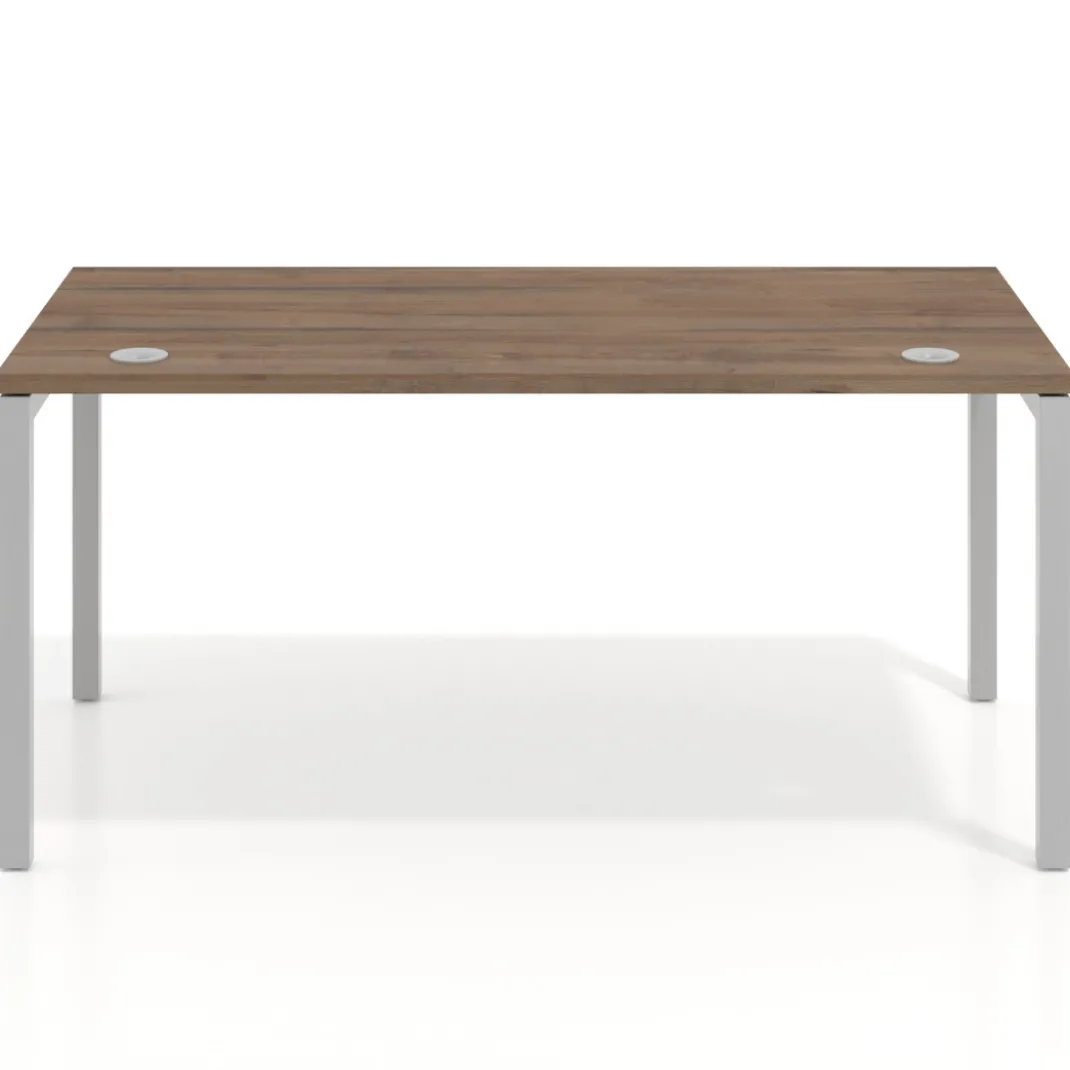 Mesa de oficina Kube fondo 80cm estructura aluminio