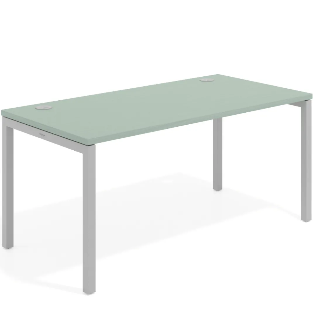 Mesa de oficina Kube fondo 80cm estructura aluminio