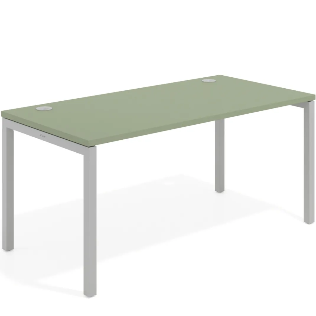 Mesa de oficina Kube fondo 80cm estructura aluminio