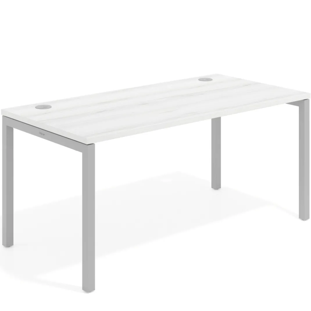 Mesa de oficina Kube fondo 80cm estructura aluminio