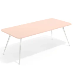 Mesa de oficina Tekno fondo 100, patas aluminio inyectado, estructura cromada