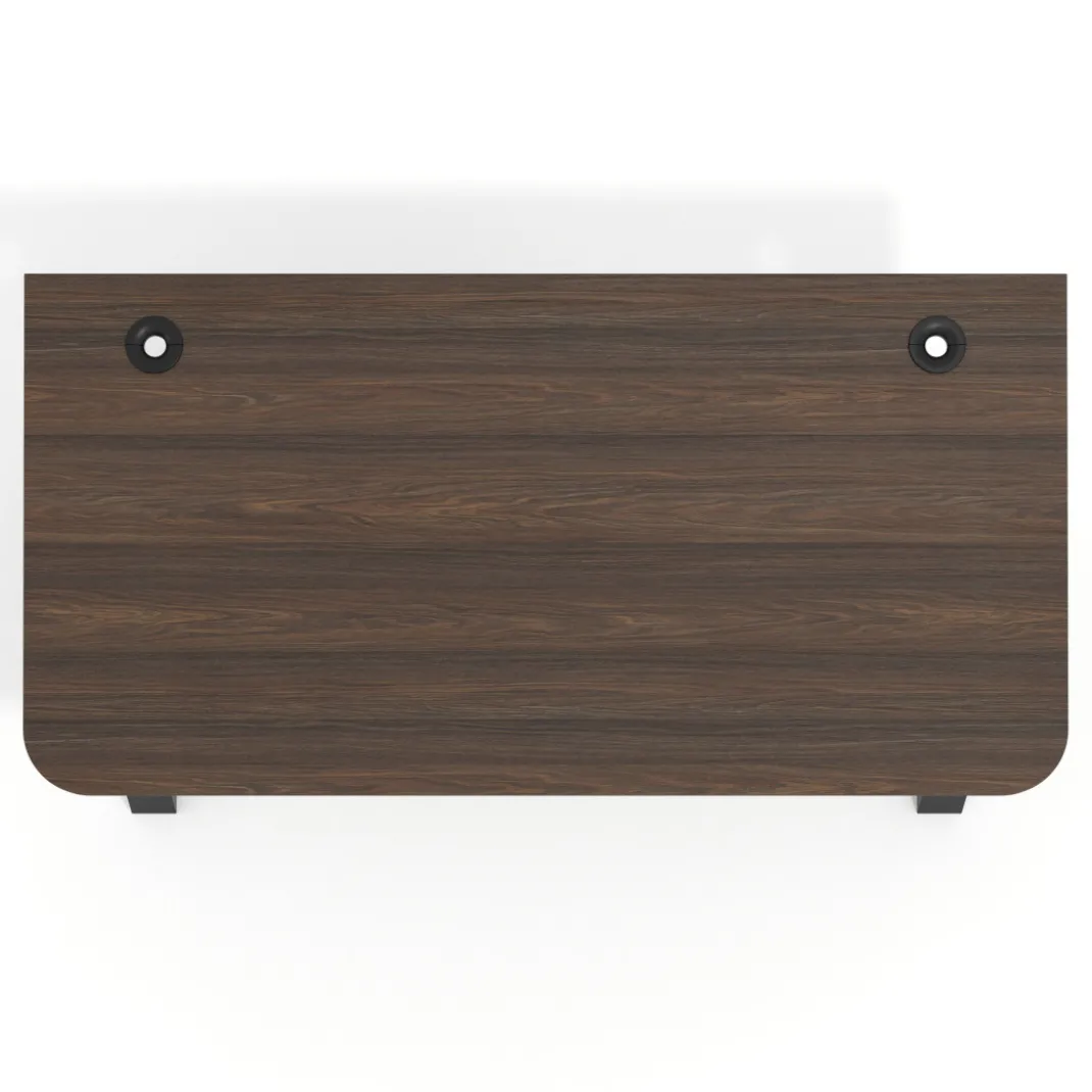 Mesa de oficina UvePro, sobre ergonómico 80cm, estructura blanca con patas metálicas