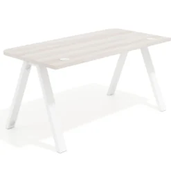 Mesa de oficina UvePro, sobre ergonómico 80cm, estructura negra con patas metálicas