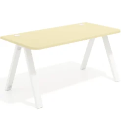Mesa de oficina UvePro, sobre ergonómico 80cm, estructura negra con patas metálicas