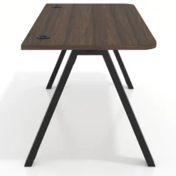 Mesa de oficina UvePro, sobre ergonómico 80cm, estructura negra con patas metálicas