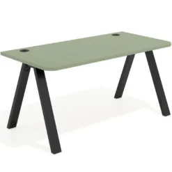 Mesa de oficina UvePro, sobre ergonómico 80cm, estructura blanca con patas metálicas