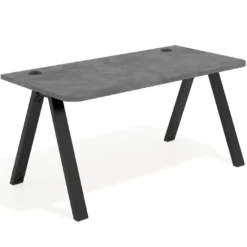 Mesa de oficina UvePro, sobre ergonómico 80cm, estructura blanca con patas metálicas