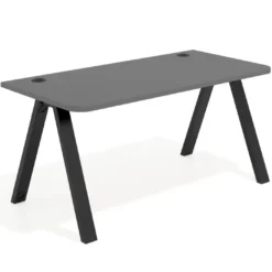 Mesa de oficina UvePro, sobre ergonómico 80cm, estructura blanca con patas metálicas