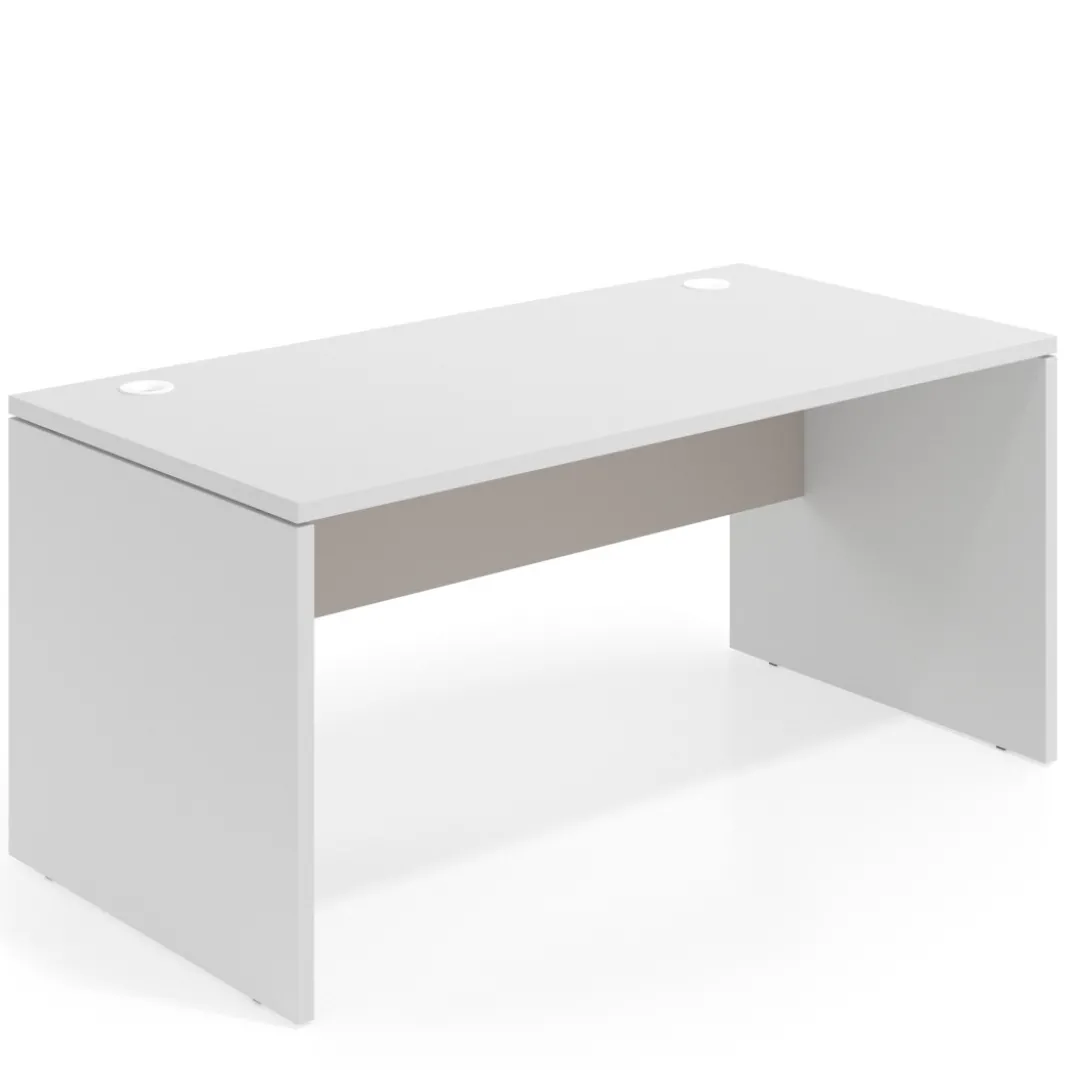 Mesa de Oficina Work Plus fondo 80 estructura blanco mate