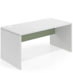 Mesa de Oficina Work Plus fondo 80 estructura blanco mate