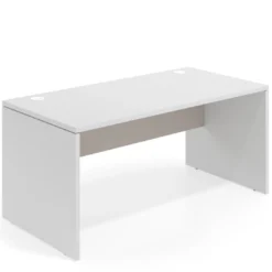 Mesa de Oficina Work Plus fondo 80 estructura blanco mate