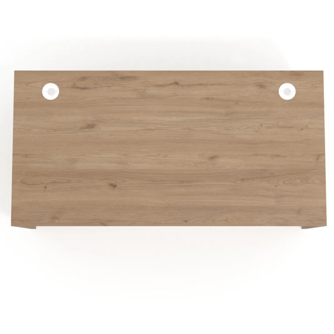 Mesa de Oficina Work Plus fondo 80 estructura naturale