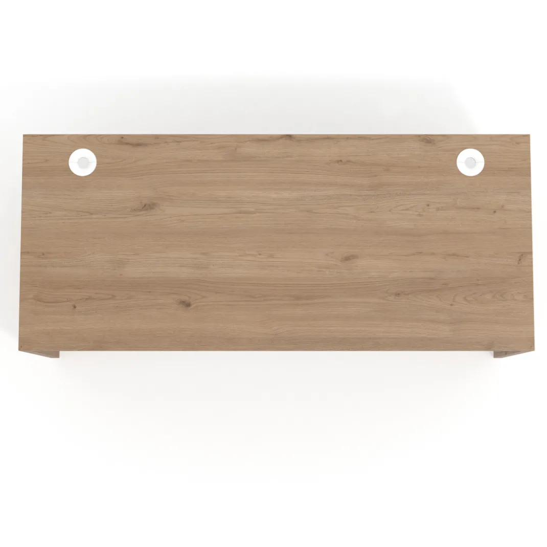 Mesa de Oficina Work Plus fondo 68 estructura naturale