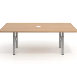 Mesa de Reuniones Elevable Erghos Core estructura aluminio canto curvo