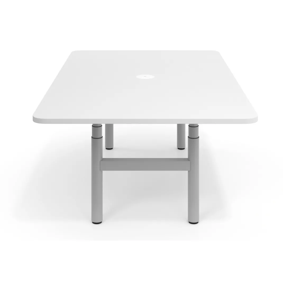 Mesa de Reuniones Elevable Erghos Core estructura aluminio canto curvo