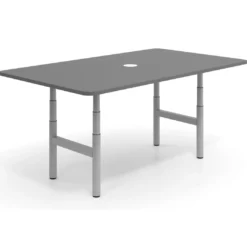 Mesa de Reuniones Elevable Erghos Core estructura aluminio canto curvo