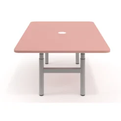 Mesa de Reuniones Elevable Erghos Core estructura aluminio canto curvo