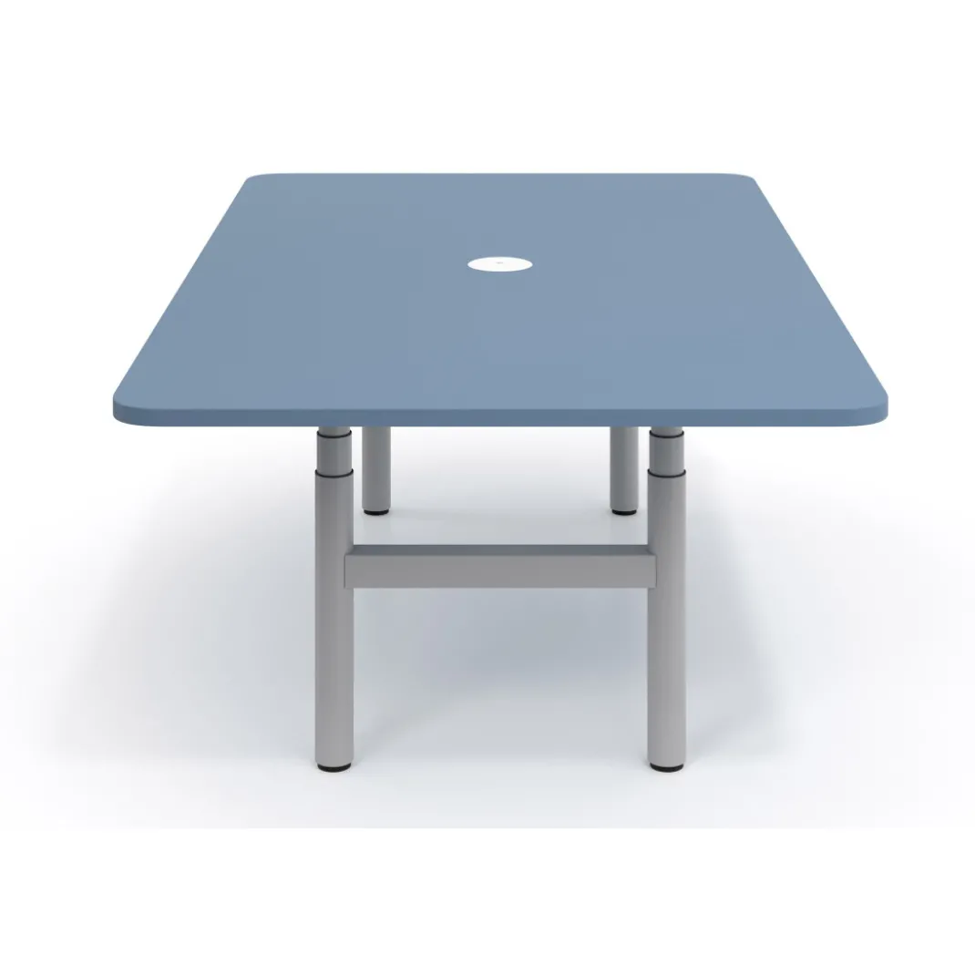 Mesa de Reuniones Elevable Erghos Core estructura aluminio canto curvo