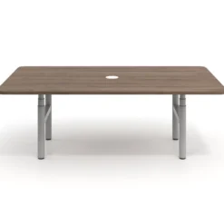 Mesa de Reuniones Elevable Erghos Core estructura aluminio canto curvo