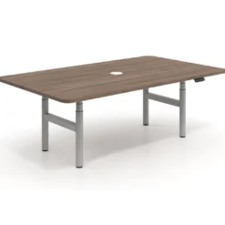 Mesa de Reuniones Elevable Erghos Core estructura aluminio canto curvo