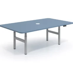 Mesa de Reuniones Elevable Erghos Core estructura aluminio canto curvo