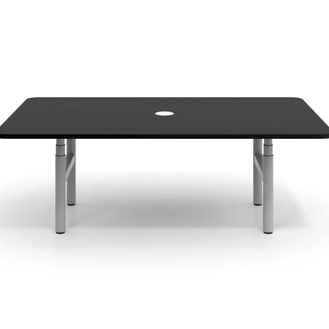 Mesa de Reuniones Elevable Erghos Core estructura aluminio canto curvo