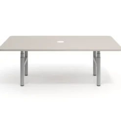 Mesa de Reuniones Elevable Erghos Core estructura aluminio canto curvo