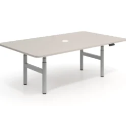 Mesa de Reuniones Elevable Erghos Core estructura aluminio canto curvo