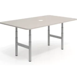 Mesa de Reuniones Elevable Erghos Core estructura aluminio canto curvo