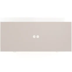 Mesa de reuniones rectangular UvePro fondo 100cm, estructura blanca