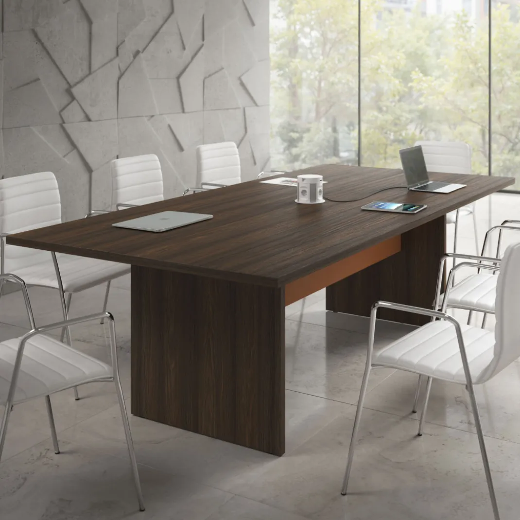 Mesa de Reuniones Rectangular Work Plus estructura mistral