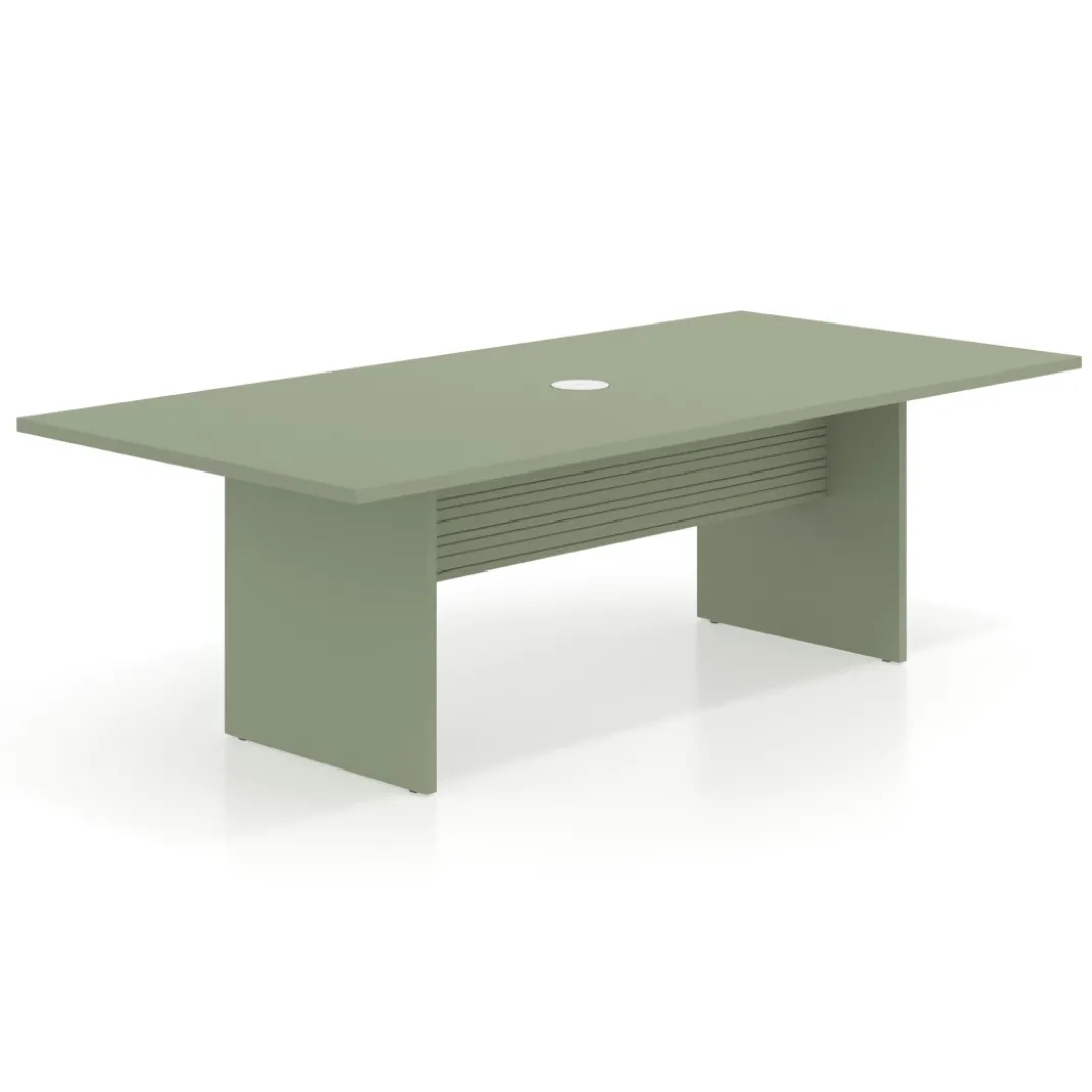 Mesa de Reuniones Rectangular Work Plus diseño rayado