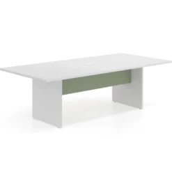 Mesa de Reuniones Rectangular Work Plus estructura blanco mate