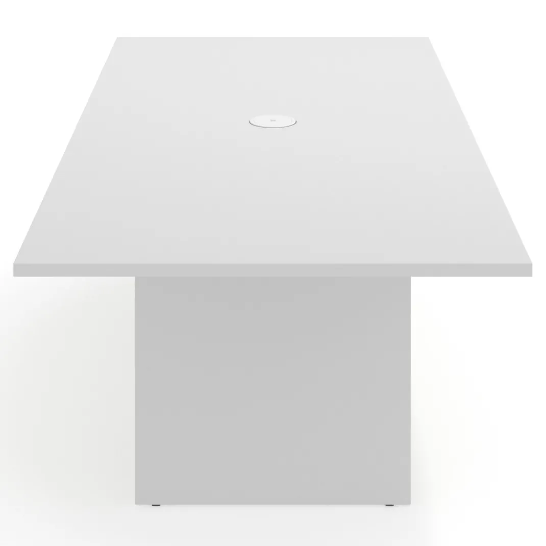 Mesa de Reuniones Rectangular Work Plus estructura blanco mate