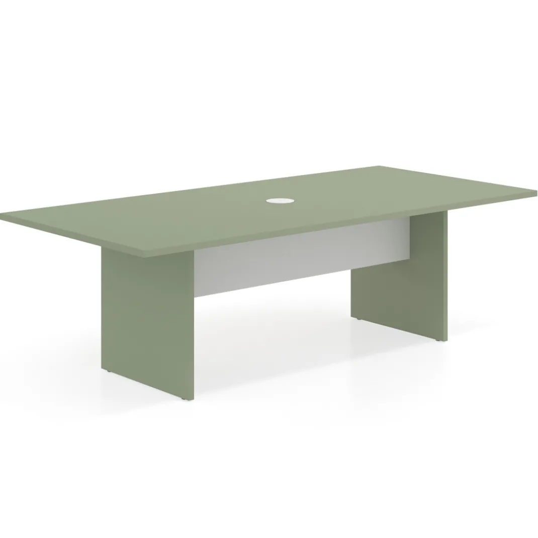 Mesa de Reuniones Rectangular Work Plus diseño bicolor