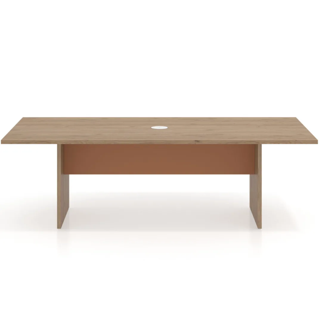 Mesa de Reuniones Rectangular Work Plus estructura naturale