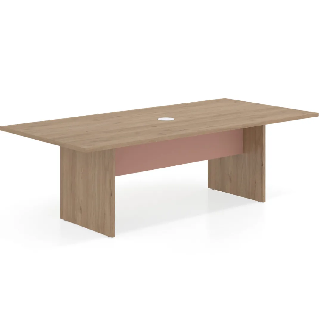 Mesa de Reuniones Rectangular Work Plus estructura naturale