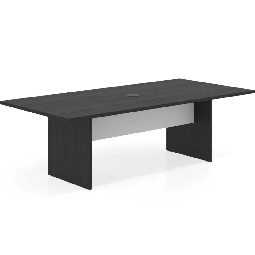 Mesa de Reuniones Rectangular Work Plus estructura bocamina