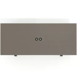 Mesa de reuniones rectangular UvePro fondo 100cm, estructura negra
