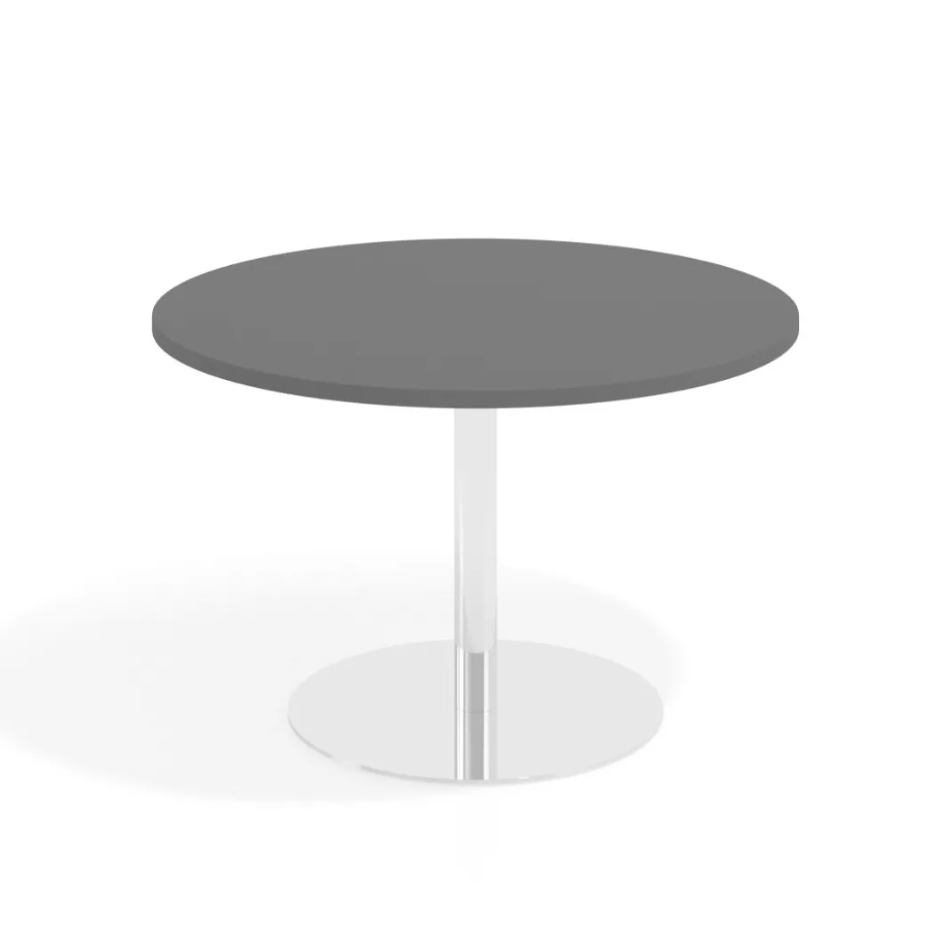 Mesa de Reuniones Redonda Atrium estructura cromada
