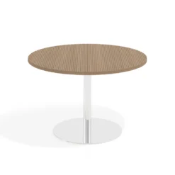 Mesa de Reuniones Redonda Atrium estructura cromada